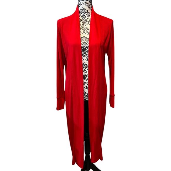 PJ Salvage Textured Essentials Robe Red size M - Picture 2 of 13